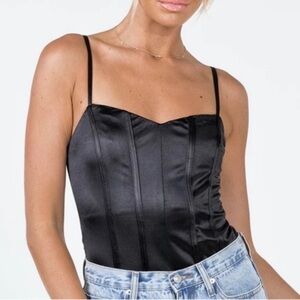 Princess Polly Novah Black Bodysuit